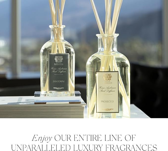 Antica Farmacista Home Ambiance Diffuser - Long-Lasting Reed Scent Diffuser - Luxury Room Freshener Gift - Sandalwood Amber, 8.45 fl oz