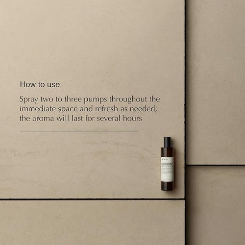 Aesop Olous Aromatique Luxury Room Spray | Fresh, Woody, Citrus Aroma lasts for Several Hours | 3.4 oz / 100mL