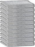 Reuseable Cleaning Cloth,Soft Wire Dishwashing Rags ,Double layer multi-purpose anti-scratch steel wire multi-purpose cleaning cloth,Suitable for tableware, metal,kitchen,home,office (10-Silver)