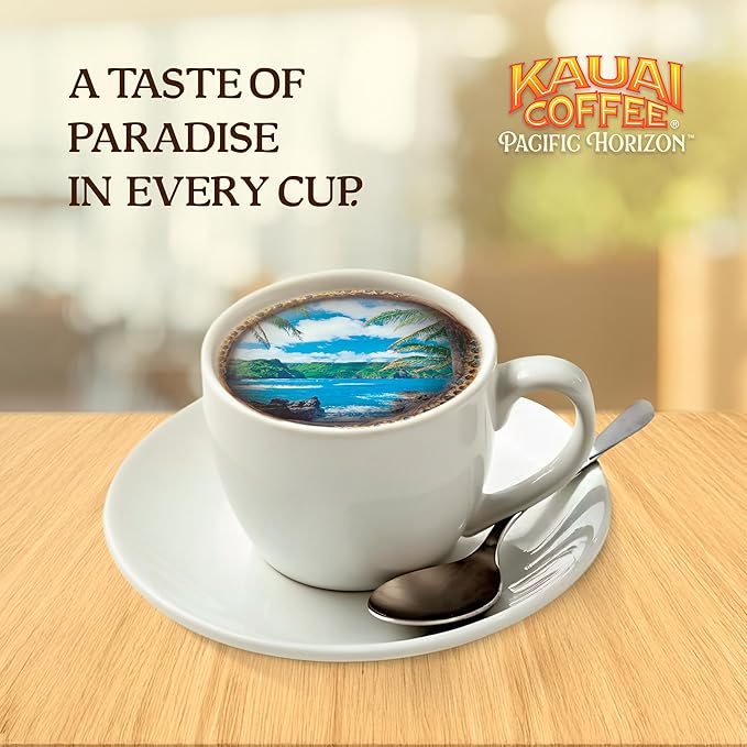 Kauai Coffee K-Cup Pods for Keurig Brewers – Arabica Coffee, 10% Hawaiian – Medium Roast, Vanilla Beans with Toasted Macabamia Nuts – Vanilla Macadamia Nut, 1 Pack of 48 Single Serve K-Cups