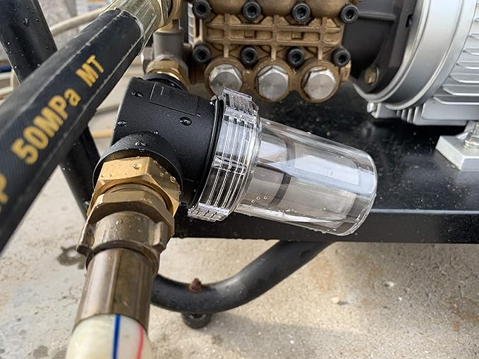 M MINGLE Garden Hose Filter for Pressure Washer inlet Water, Inline Filter for Sediment, 40 Mesh Screen, Extra 100 Mesh