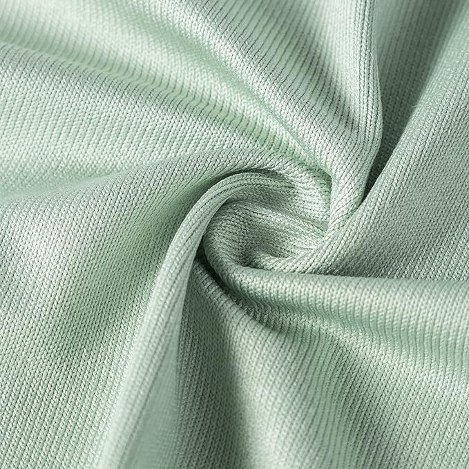 Puomue 10 Pack Microfiber Glass Cleaning Cloth, 10.8Inch X 13.8 Inch, Lint Free Quickly Clean Windows, Mirrors, Glasses, Phone Screens, Camera Lenses (Green)