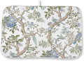 Blue Green Dish Drying Mat 18x24 Inch Chinoiserie Vintage Floral Bird Drying Mat Spring Summer Flower Seasonal Absorbent Dish Drying Pad Dish Rack Drainer Mats for Kitchen Dining Counter