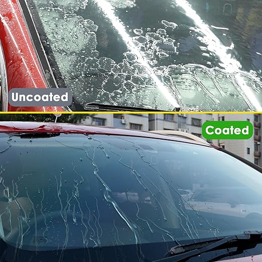 FOLLOWIN Glass Restore Care Kit Polishing Agent&Ceramic Sealant,Car Window Cleaner,Glass Polish,Streak Free Glass Cleaner,Rain Repelling Coating-Improved Visibility Glass Coating