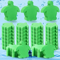 Patelai 40 Pcs Hot Tub Sponge Spa Cleaning Sponges for Hot Tub Oil Absorbing Cleaning Scum for Spa, Bathtub and Swimming Pool to Soak up Oils Bathtub Accessories(Green Turtle Style)