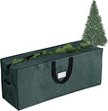 Christmas Tree Storage Bag-Fits up to 7.5 Foot Artificial Trees-Protects Holiday Decorations & Inflatables from Moisture & Damage by Elf Stor (Green)