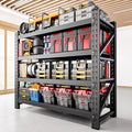 RAVIGIN 3000LBS Storage Shelves,40" W Garage Shelving Heavy Duty Metal Adjustable Garage Shelves, Shelving Units Industrial Shelving for Warehouse,40" W x 20" D x 60" H,Black