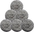 GUEICN Stainless Steel Scrubber Scrubbing Scouring Pad Sponges Clean Pot Pan and Steel Wool for Kitchen Bathroom