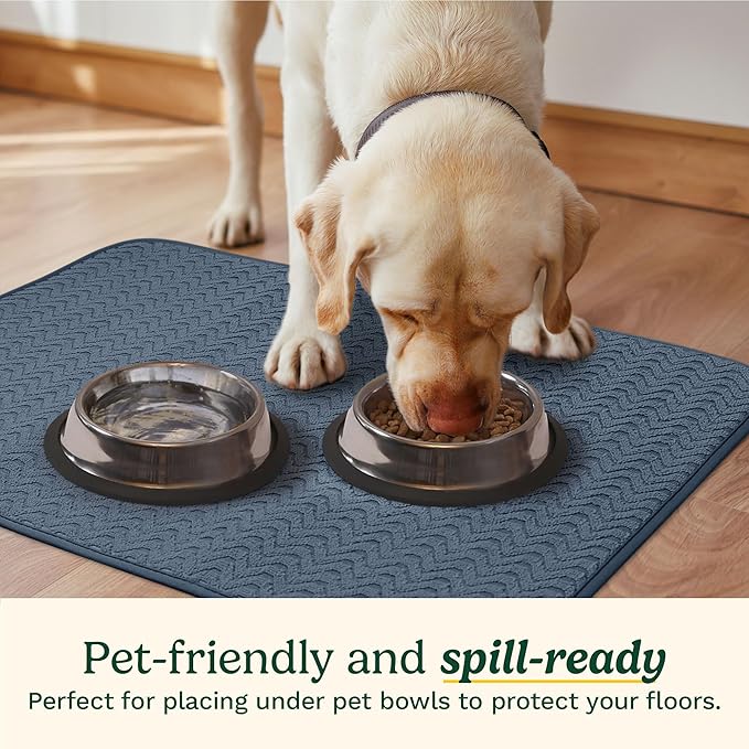 Cuisinart Dish Drying Mats for Kitchen Counter - (2) 18" x 24" Ultra Absorbent Dish Drying Mat XL - Foldable, Machine Washable, Fast Drying Dish Mat