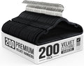 200 Pack Velvet Hanger for Shirt Pants Dresses Skirts Suits Jackets - Slim Space Saving Design - Standard Coat Hanger - Sturdy & Durable Design with Shoulder Grooves Hook