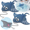 Stingray Hot Tub Scum Absorber Reusable Washable for Spa Scum Ray Floating Hot Tub Oil Absorber Cleaner Accessories for Adults (2 Pack, Stingray)
