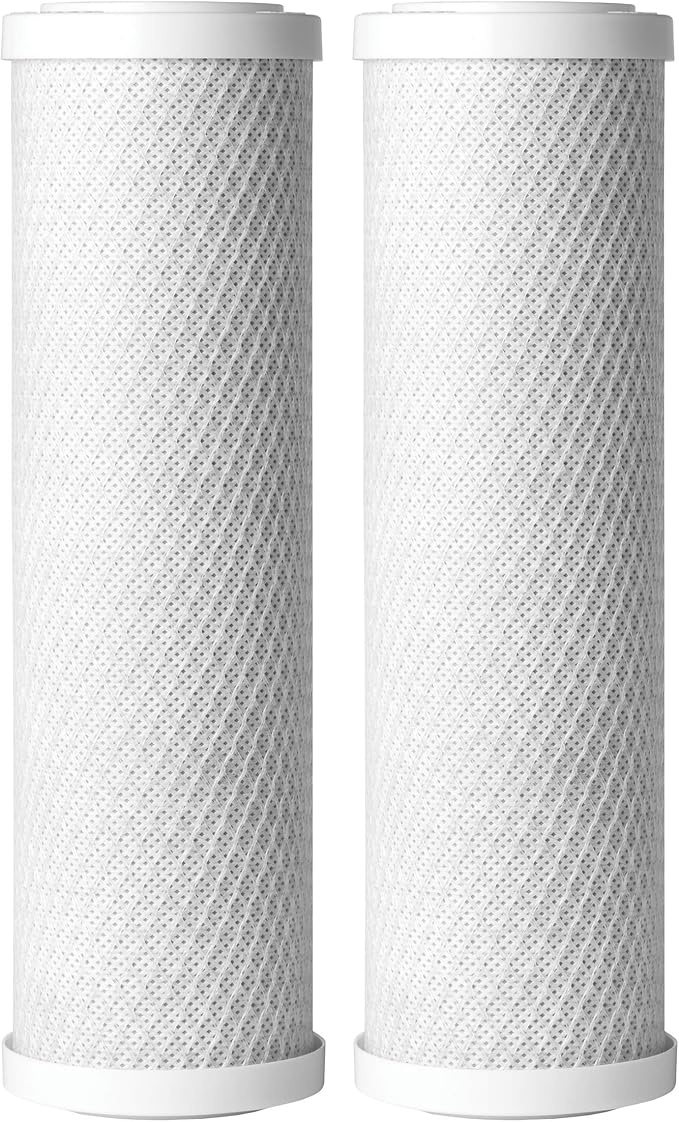 AO Smith 2.5"x10" 5 Micron Carbon Block Sediment Water Filter Replacement Cartridge - 2 Pack - For Whole House Filtration Systems - AO-WH-PRE-RC2
