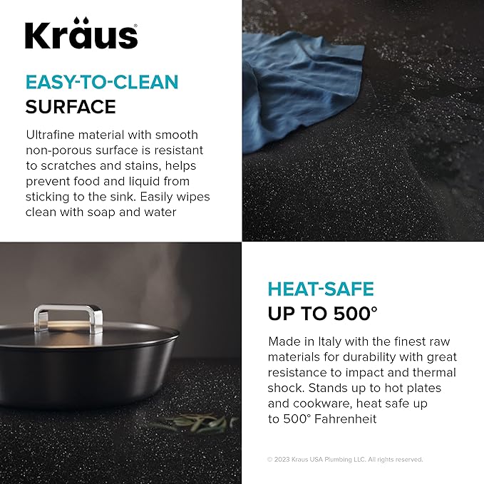 KRAUS Bellucci 28-inch Granite Workstation Drop In Top Mount Single Bowl Kitchen Sink in Metallic Grey with Accessories, KGTW12-28MGR