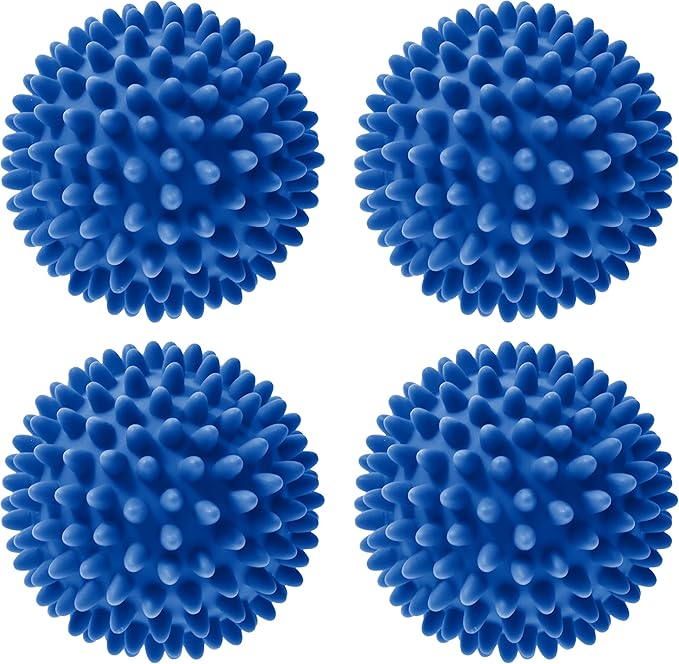 Handy Laundry Laundry Dryer Balls, Clothes Come Out Soft, Fluffy, Fewer Wrinkles & Less Static Cling, A Natural Alternative to Fabric Softener, Reduce Drying Time and Save on Energy, (Set of 4)