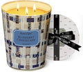 HomeLights Scented Candles | Large Jar 34 Oz Natural Soy Candle | 130 hrs Long-Lasting with 3 Wicks | Rustic Modern Home Decor | Gifts for Mom & Women, Blueberry Cheesecake