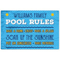 Custom Pool Sign, Pool Rules Make A Splash for Pool Décor Sign, 12x18 Inches, Rust Free .063 Aluminum, Fade Resistant, Made in USA by Sigo Signs