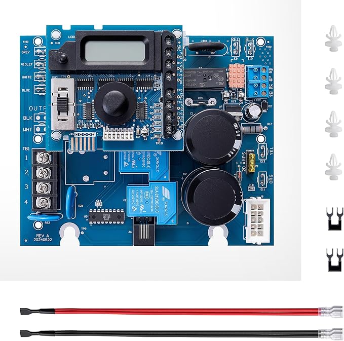 2026 GLX-PCB-RITE Main Circuit Board & GLX-PCB-DSP Display Board Pool Replacement Kit for Hayward AquaRite Salt Chlorine Generator System, Upgrade for TGoldline T-CELL-15 SwimPure Blue Essence Parts