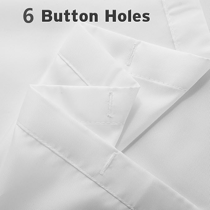 Titanker Small Stall Shower Curtain Liner Washable, 36 x 72 Inches, White Fabric Stall Shower Liner with 2 Magnets, Waterproof RV Shower Liner Soft Lightweight Polyester, White