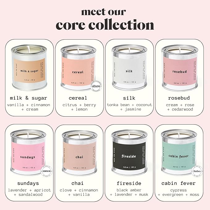 MALA Scented Silk Tonka Bean Jasmine & Coconut Candle for Home – Aromatherapy Scented Candle – Vegan Soy – 45 Hour Clean Burn – Organic Non Toxic Candles – Cozy Room Decor – 6.8 oz