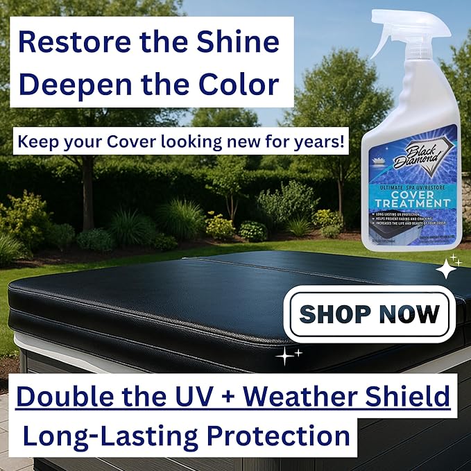 Ultimate UV/Restore Spa & Hot Tub Cover Cleaner and Protectant Treatment. Conditioner for Vinyl Cover Conditioner Spray Restores Your Cover to Look New. Simply Easy to Use (Combo)