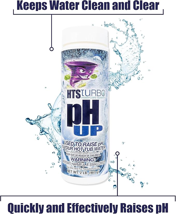 pH Up for Hot Tubs and Spas – 2 lb Made in USA | Spa Up Hot Tub pH Increaser for Balanced Water | Fast-Dissolving pH Plus Granules for Easy pH Control and System Protection