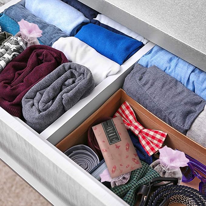 LIFFLY 14 Packs Vanilla Scented Sachets for Drawers and Closets