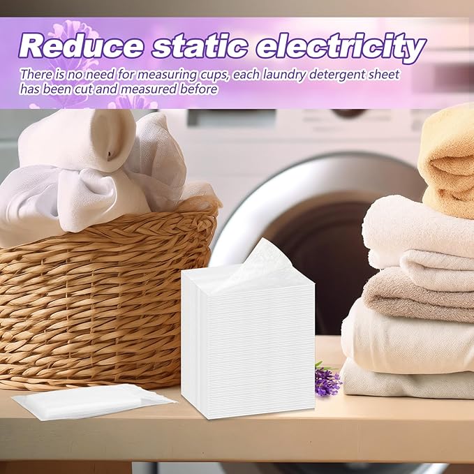 Heigble 600 Count Dryer Sheets Bulk Fabric Softener Lavender Scent Dryer Sheets Naturally Softens and Removes Static Cling, Ideal for Large Households, Sensitive Skin