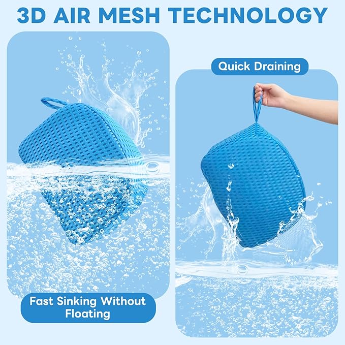 Hot Tub Booster Seat, Weighted SPA Hot Tub Booster Seat for Adults, 3D Air Mesh Hot Tub Seat Accessory, Non-Slip Micro Dot Bottom, Indoor or Outdoor Quick Dry Hot Tub Cushion