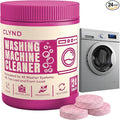 Washing Machine Cleaner Tablets Unscented 24 Pack Residue-free Laundry Washer Cleaner for HE Front Load, Top Load Washing Machine Cleaning Tablets Pro Descaler Deodorizer, Low Suds 1 Year Supply