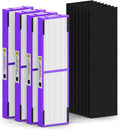 SAKEGDY 4 Packs FLT4850pt Filter B Pet Replacement Compatible with Ge-Guardian Models AC4850, AC4825, AC4870, CDAP4500, AC4900, AC4300, AP2200, FLT4850PT (Pet 4Filter+8Carbon)