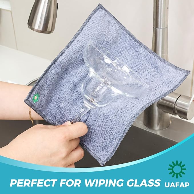 UAFAP 12Pcs New Upgrade 2-Layer Non Scratch Wire Dishcloth,Wire Dishwashing Rag,Reusable Quick-Dry Odor-Free Scrub Cloths for Dishes, Kitchen Cleaning Dish Rags for Cookware,Sinks, Dishes,Stove ﻿