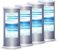 Geekpure 10-Inch Carbon Block Replacement Water Filter Cartridge for Whole House Water Filtration-4.5" x 10"-5Micron -Pack of 4