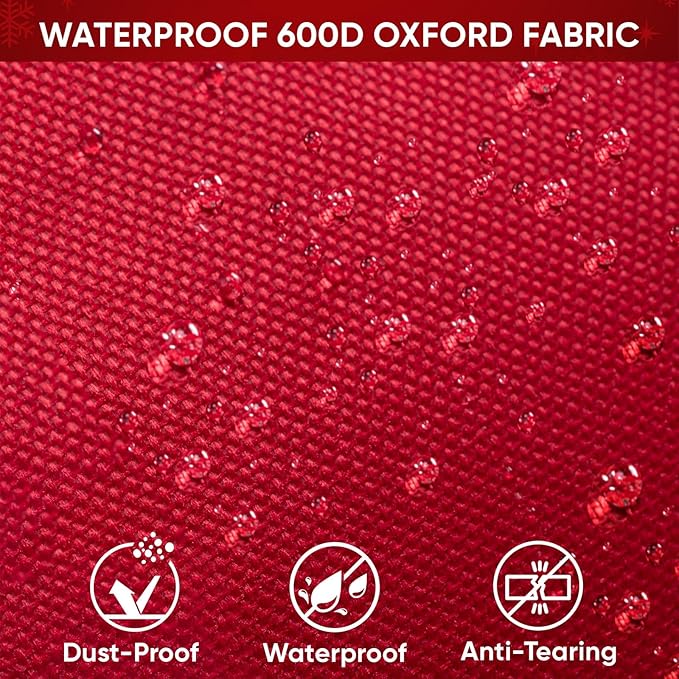 BALEINE Christmas Wrapping Paper Organizer Storage, 41" Gift Wrapping Paper Storage Containers, Clear PVC with Durable 600D Oxford Fabric Gift Wrap Paper Holder Fits 18-25 Rolls, Golden