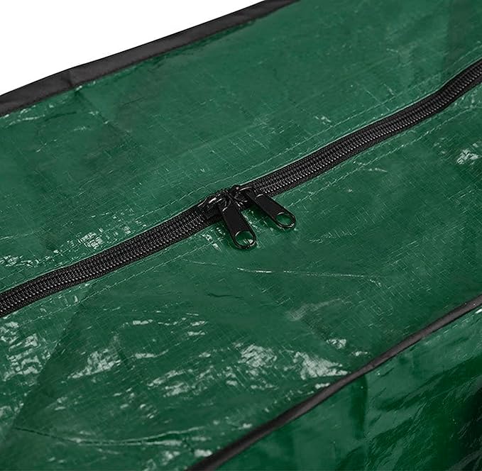 ProPik Christmas Ornaments Storage, Holiday Accessories Bag Tear-Proof Tarp 18 X 10 X 15 with Handles and Full Length Zipper (Green)
