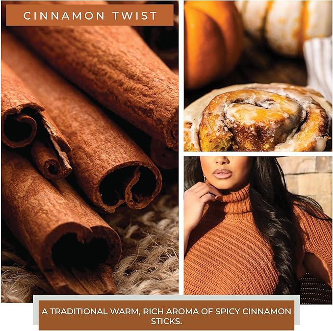 A Cheerful Giver - Cinnamon Twist Baby Scented Glass Jar Candle (6oz) with Lid & True to Life Fragrance Made in USA