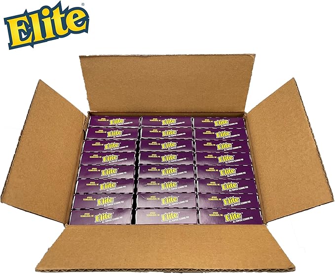 Elite All Purpose Cleaning Pad, 24 Pads (Individually Boxed), Non Scratch, Dish Sponge, Scrubber, Sponges for Kitchen and Household Use, Made in USA