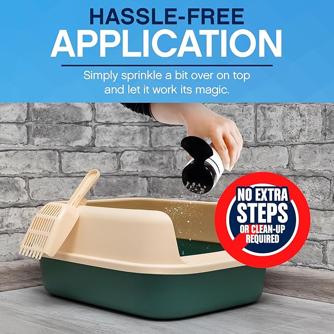 Odorable Cat Litter Deodorizer - Unscented Odor Eliminator & Litter Box Cleaner & Freshener, Non-Tracking, Dust-Free, Easy Clump & Seal, Stain & Odor Control, Advance Odor Control Technology - 16oz