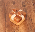 MISS LI GARDEN Special Design Wooden Ring Box, Ring Holder Box with Single Slot, Gift Box for Wedding,Engagement, Ceremony,Anniversary, Christmas