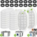 32 Pack Cat Water Fountain Filters for Rellaty and Neareal 3.2L/108oz Automatic Stainless Steel Cat Water Fountain, 16 Activated Carbon Filter + 16 Pre-Filter Sponges