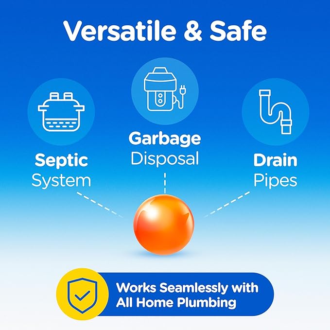 COMPAC HOME Plink Garbage Disposal Cleaner and Deodorizer, Air Fresheners for Garbage Disposal, Orange Scent, Home Cleaning Products for Kitchen Sink and Clogged Drains, Pack of 2-40 Count Total