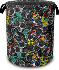 Laundry Hamper,Color Truck Laundry Basket,Waterproof Oxford Cloth Storage Basket with Handle for Clothes Books Nursery Home Storage Sundries 16"x20"