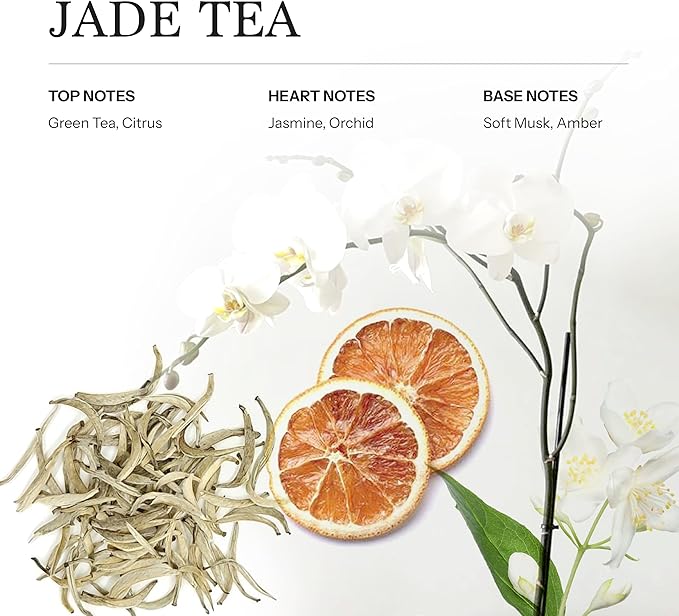 Jade Tea Hotel Diffuser Oil, 100ml, 3.38 oz Aroma Oil, Scent Inspired by A Luxury Asian Tea Ceremony, Aromatherapy Refill Fragrance for Waterless Cold Air Diffusers, Home, Office, Hotel