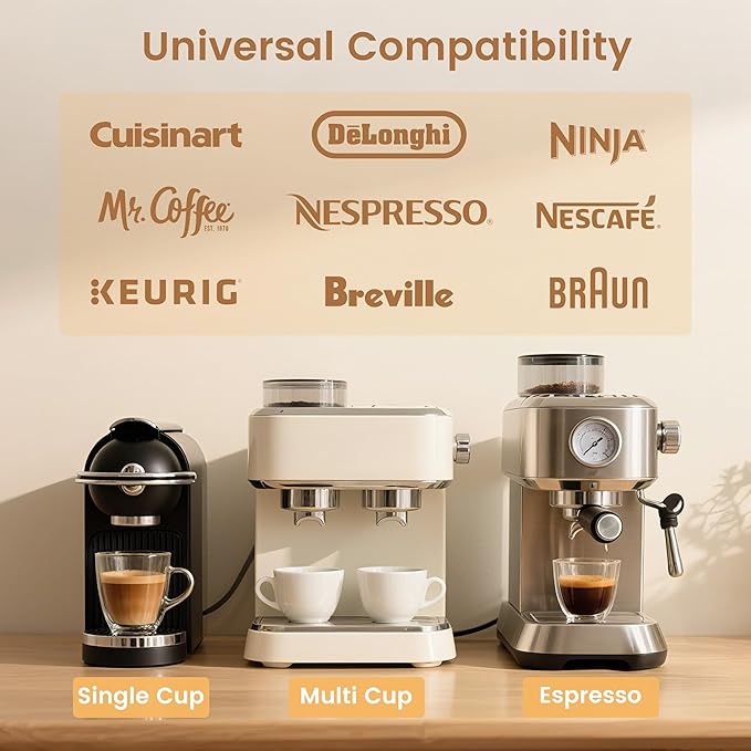 Liebnest 6 Count Coffee Maker Cleaner & Descaler Tablets, Effective Cleaning Coffee Pot Cleaner Tablets, Compatible with Nespresso, Breville, Keurig, Ninja, Delonghi, Miele