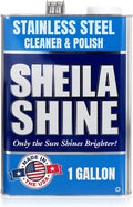 Sheila Shine Stainless Steel Cleaner and Polish (1 Gallon) – Cleans, Polishes & Protects Kitchen Appliances, Refrigerators, Sinks, Ovens & Grills – Stainless Steel Polish and Cleaner