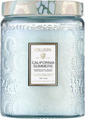 Voluspa California SummerS Candle Jar, 18 oz, Coconut Wax Blend, Large Scented Candles for Home, 100 Hour Burn Time, Poured in the USA