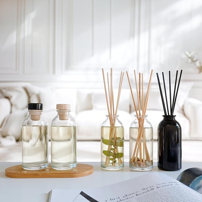 Urban Naturals Stress Relief Eucalyptus Spearmint Reed Diffuser Oil Refill | Fill Your own DIY Diffuser Bottle! Includes Replacement Reed Sticks