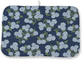 Navy Blue Dish Drying Mat 18x24 Inch Blue Green Vintage Floral Hydrangea Flower Drying Mat Spring Summer Seasonal Absorbent Dish Drying Pad Dish Rack Drainer Mats for Kitchen Dining Counter