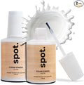 Clear Coat for Wood Stain Repairs, Brush-On Matte and Gloss Finish, Sealing and Sheen Matching, Interior and Exterior Wood, 2 fl oz Total by spot.