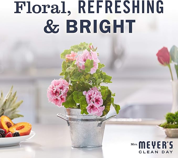 Mrs Meyers Clean Day Room Freshener - Geranium,8 Fl Oz (Pack of 6)