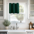 ChrisDowa Blackout Curtains 36 Inches Long for Living Room, Grommet Thermal Insulated Room Darkening Curtains for Bedroom (1 Panel Set, Forest Green, 42 x 36 Inch)